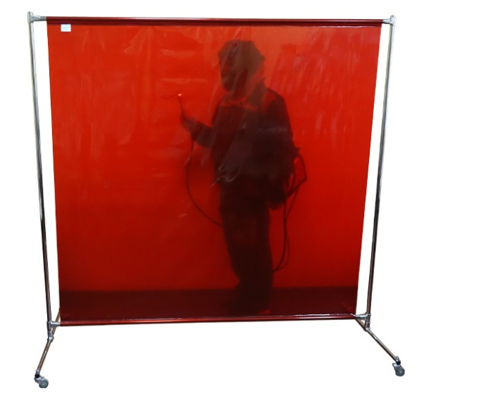 Детальное изображение Сварочный экран «Скрин ЭПК» 1800х2200 мм, цвет красный глянцевый, din 6 - Купить