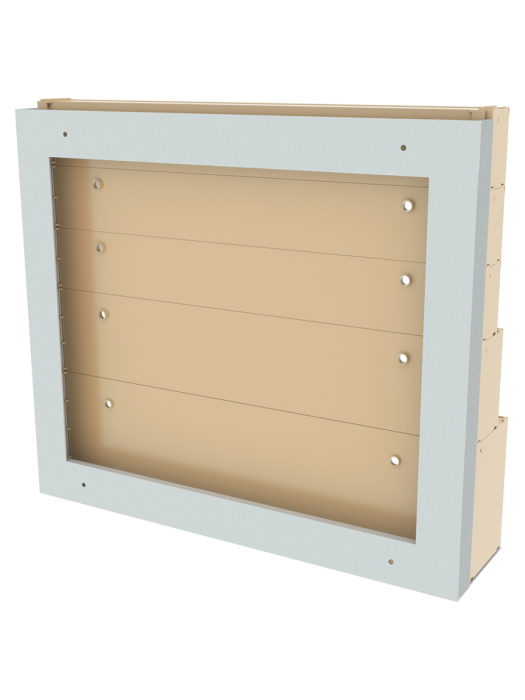 Детальное изображение Стойка бежевая настенная/настольная Стелла-техник 401-03-01-01-B (610х150х500) - Купить