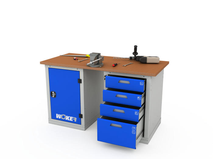 Детальное изображение Верстак двухтумбовый WOKER PRO 2104.1200 - Купить