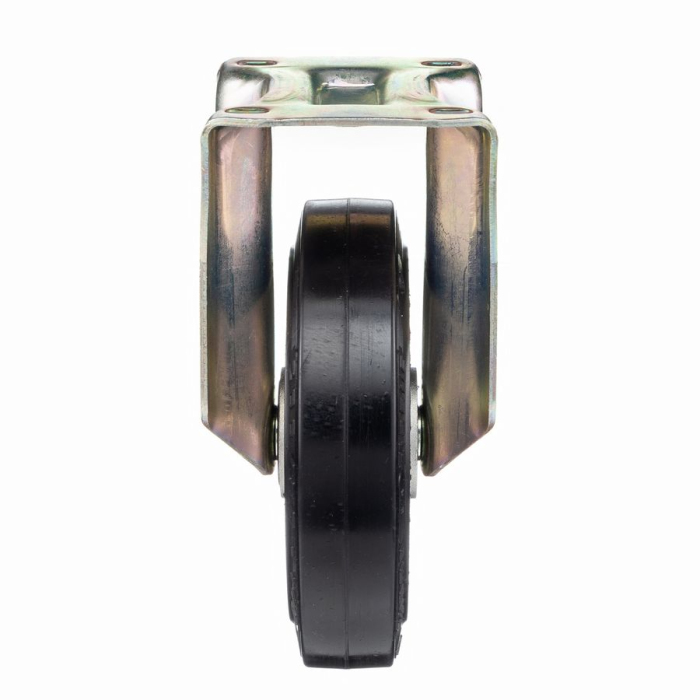 Детальное изображение Колесо Tellure Rota 728516 неповоротное, диаметр 200мм, грузоподъемность 500кг, эластичная резина SYGMA, алюминий, усиленный кронштейн P - Купить