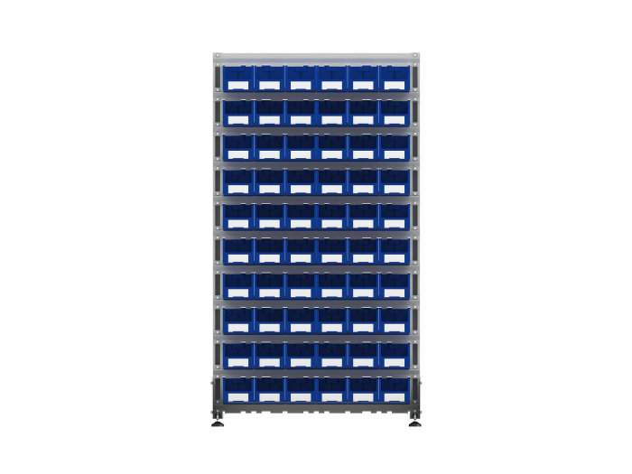 Детальное изображение Стеллаж для пластиковых лотков SORTEX односторонний 1800x1000x450.02 - Купить