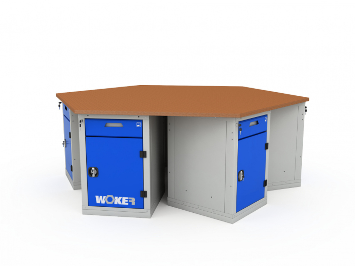 Детальное изображение Верстак шеститумбовый WOKER PRO 6002.2500 - Купить