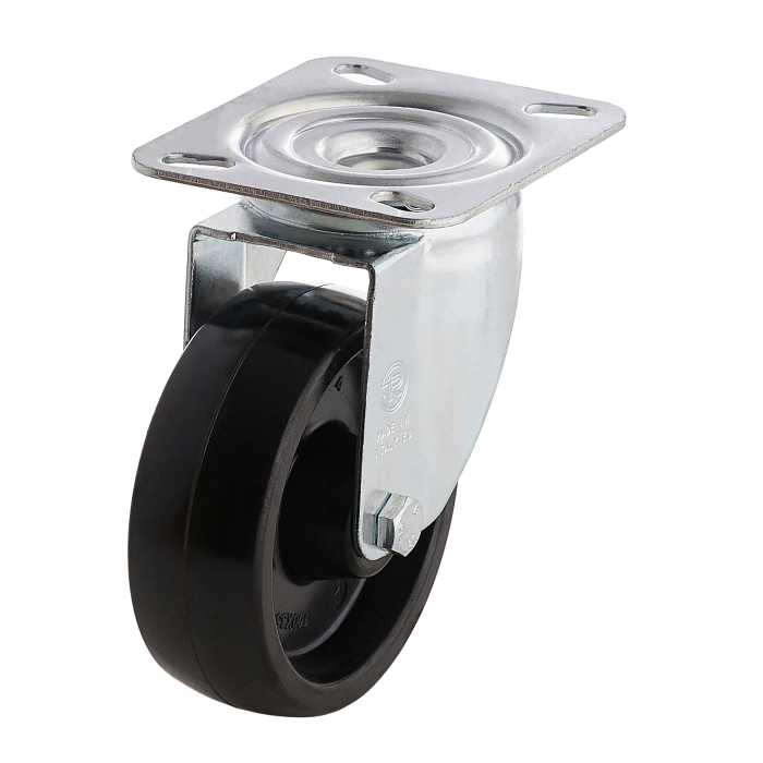 Детальное изображение Колесо Tellure Rota 677201 поворотное, диаметр 80мм, грузоподъемность 150кг, фенольная смола до 300С, инновационная термо втулка - Купить