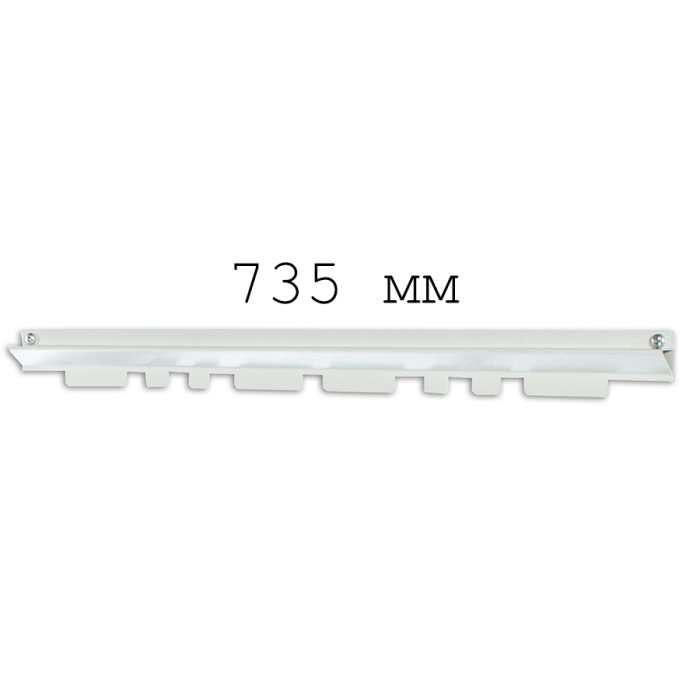 Детальное изображение Держатель Стелла-техник 735 мм - серый, для стойки распределенная нагрузка до 40кг на ряд, серия К - Купить