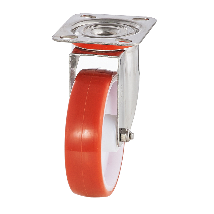 Детальное изображение Колесо Tellure Rota 604204 поворотное, диаметр 150мм, грузоподъемность 220кг, термопластичный полиуретан, полиамид - Купить