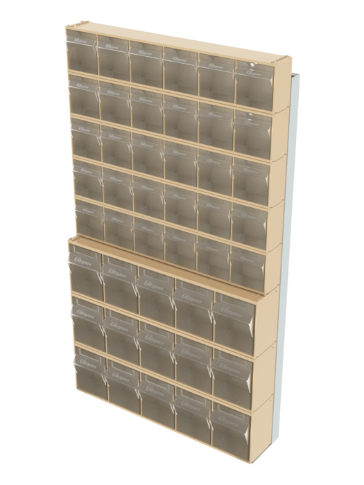 Детальное изображение Стойка бежевая настенная Стелла-техник 402-00-05-03-B (610х40х1000) - Купить