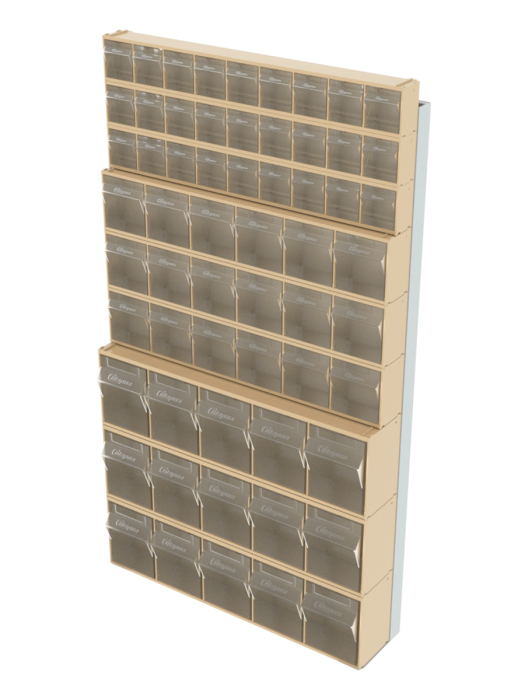 Детальное изображение Стойка бежевая настенная Стелла-техник 402-03-03-03-B (610х40х1000) - Купить