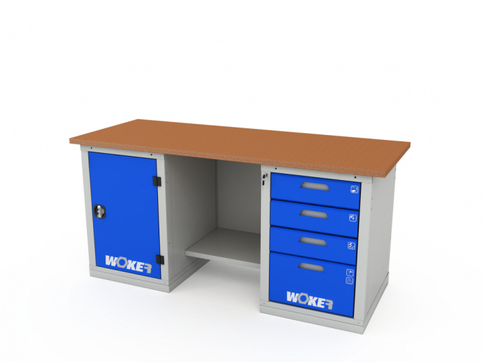 Детальное изображение Верстак двухтумбовый WOKER PRO 2104.1800 - Купить