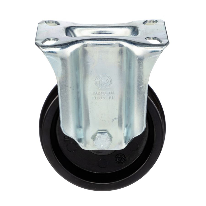 Детальное изображение Колесо Tellure Rota 678102 неповоротное, диаметр 100мм, грузоподъемность 200кг, фенольная смола до 300С, классическая термо втулка - Купить