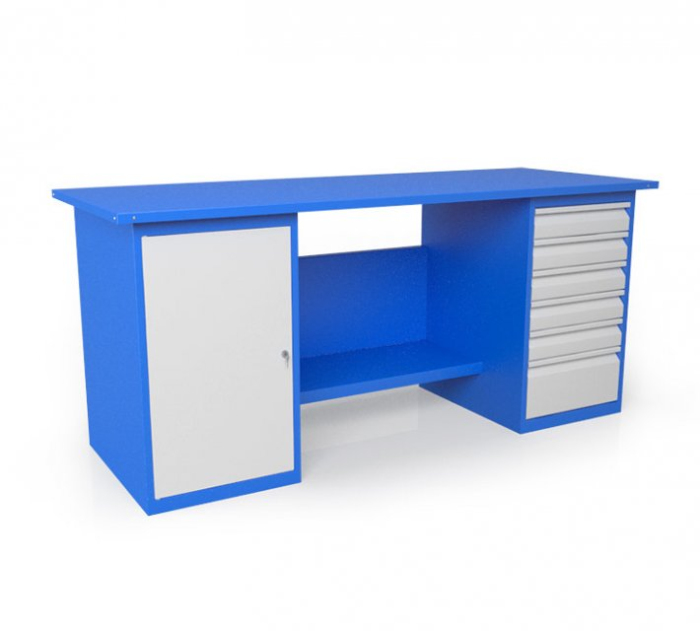 Детальное изображение Верстак слесарный с тумбой ВСТ-Н 18/106-ПС800 - Купить