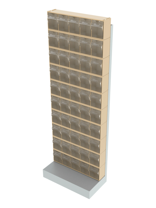 Детальное изображение Стойка бежевая напольная Стелла-техник 404-00-00-10-B (610х325х1650) - Купить