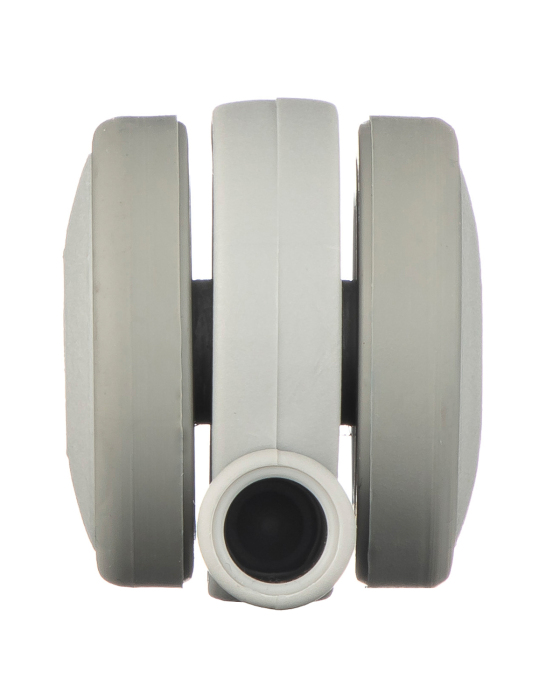 Детальное изображение Комплект колес Tellure Rota 345102 из 4-х поворотных опор, диаметр 40мм, грузоподъемность 10кг, серая резина, полипропилен - Купить