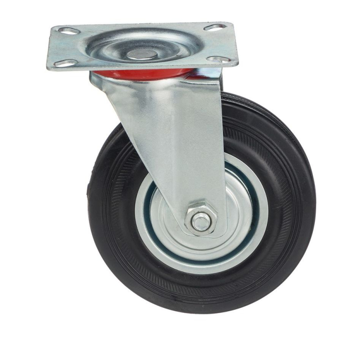 Детальное изображение Колесо Стелла-техник 4001-125 диаметр 125мм, грузоподъемность 100кг, резина, металл - Купить