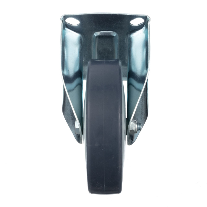 Детальное изображение Колесо Стелла-техник N48125TPRF неповоротное, диаметр 125мм, грузоподъемность 140кг, термопластичная серая резина, полипропилен - Купить