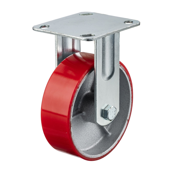 Детальное изображение Колесо Стелла-техник N29150CPUF d=150мм, чугун/полиуретан, неповоротное, игольчатый, г/п=300кг - Купить