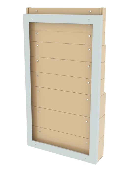 Детальное изображение Стойка бежевая настенная Стелла-техник 402-03-03-03-B (610х40х1000) - Купить