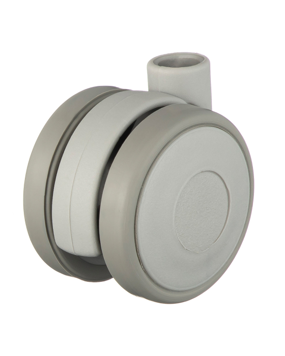 Детальное изображение Комплект колес Tellure Rota 345102 из 4-х поворотных опор, диаметр 40мм, грузоподъемность 10кг, серая резина, полипропилен - Купить