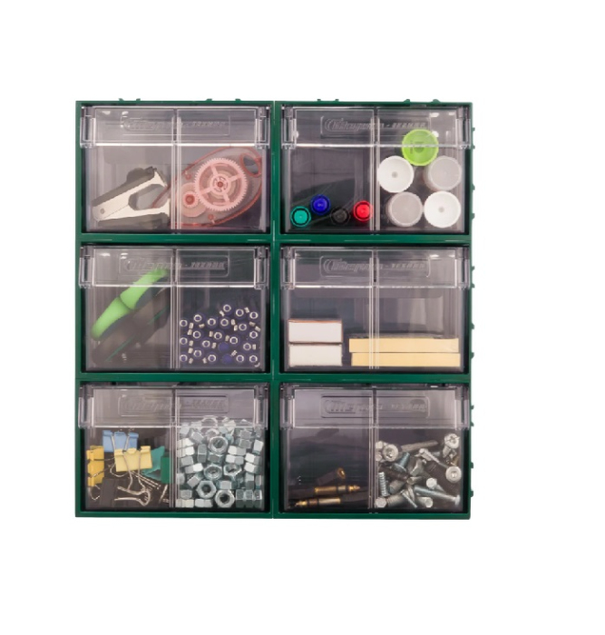 Детальное изображение Пластиковый короб Стелла-техник C-2-К20-зеленый-прозрачный , 140х250х100мм, комплект 20 штук - Купить