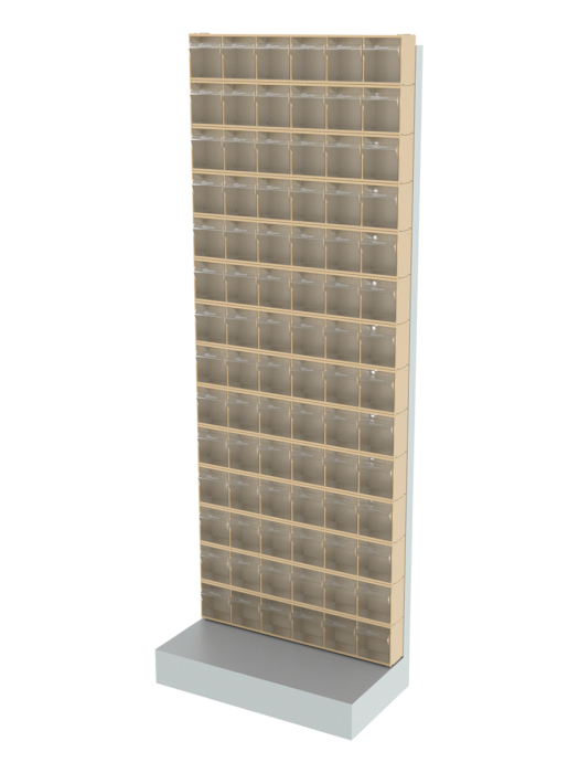 Детальное изображение Стойка бежевая напольная Стелла-техник 404-00-14-00-B (610х325х1650) - Купить