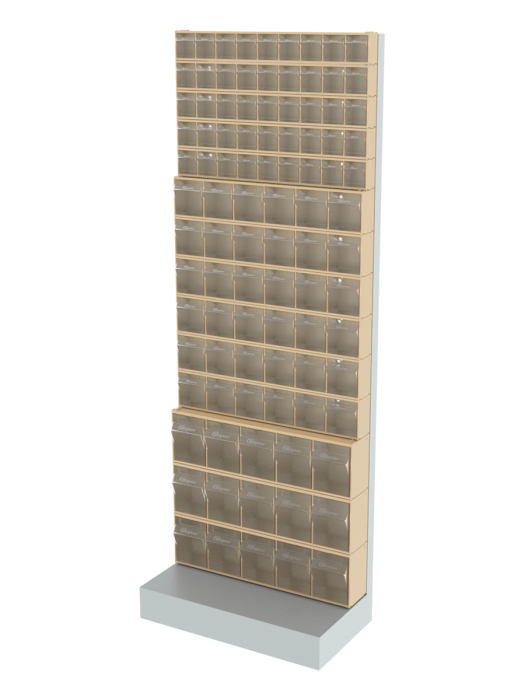 Детальное изображение Стойка бежевая напольная Стелла-техник 404-05-06-03-B (610х325х1650) - Купить