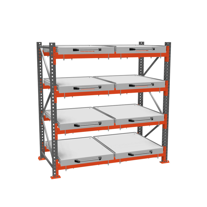 Детальное изображение Стеллаж с четырьмя выкатными платформами ДиКом - Купить