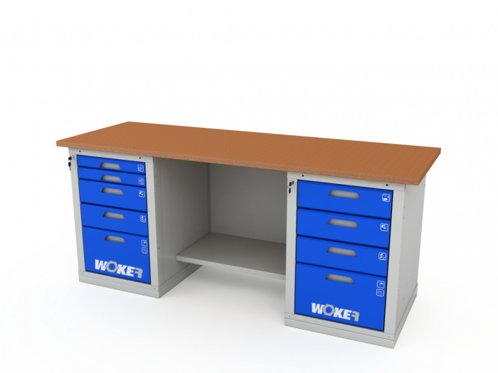 Детальное изображение Верстак двухтумбовый WOKER PRO 2504.2000 - Купить