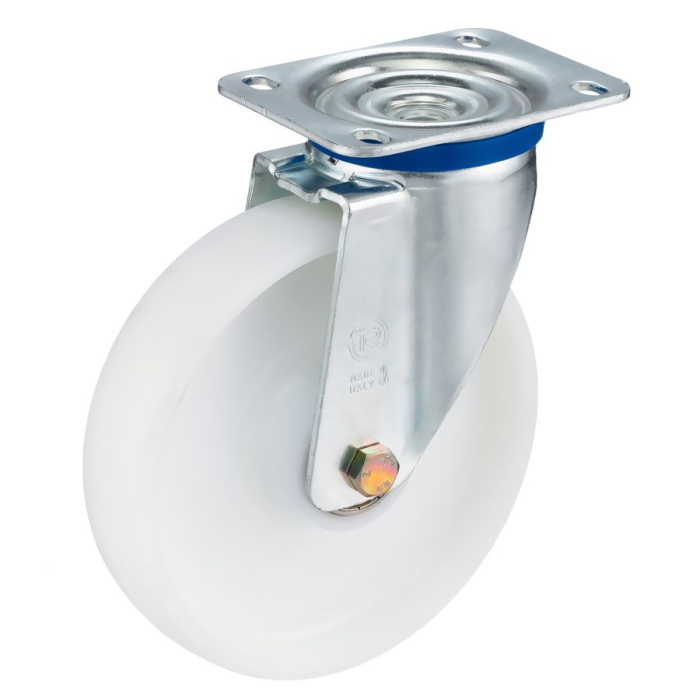 Детальное изображение Колесо Tellure Rota 684206 поворотное, диаметр 200мм, грузоподъемность 500кг, полиамид, шариковый подшипник - Купить