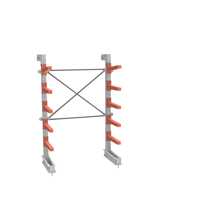 Детальное изображение СТ-062 Стеллаж консольный односторонний 5 ярусов - Купить