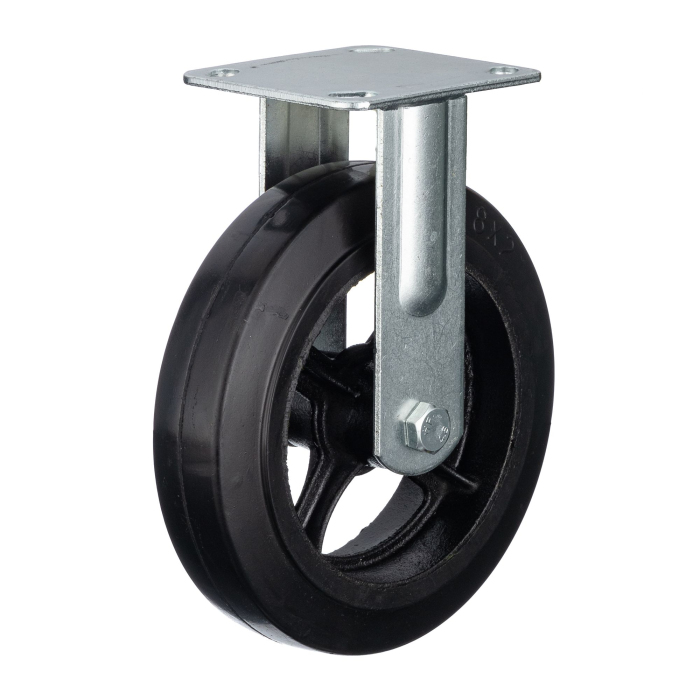 Детальное изображение Колесо Стелла-техник N29200F d=200мм, чугун/рез, неповоротное, игольчатый подшипн. г/п=240кг - Купить