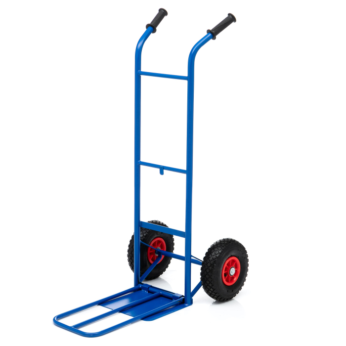 Детальное изображение Тележка грузовая Стелла-техник КГ-150-PU-1120-255 , с откидной полкой ,грузоподъемность 150кг - Купить