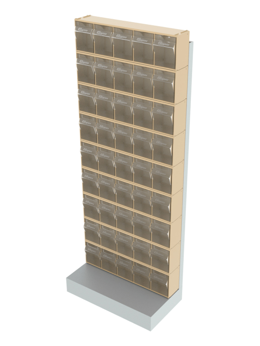 Детальное изображение Стойка бежевая напольная Стелла-техник 403-00-00-09-B (610х325х1500) - Купить