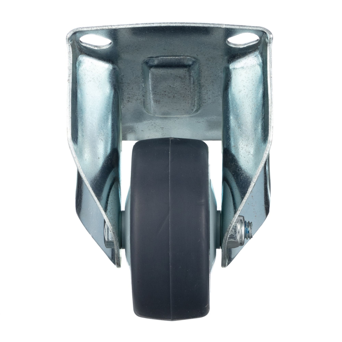 Детальное изображение Колесо Стелла-техник N48075TPRF неповоротное, диаметр 75мм, грузоподъемность 70кг, термопластичная серая резина, полипропилен - Купить