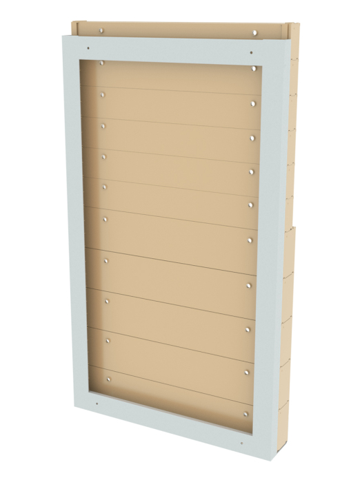 Детальное изображение Стойка бежевая настенная Стелла-техник 402-06-05-00-B (610х40х1000) - Купить