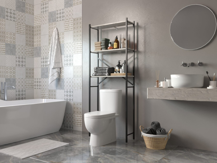 Детальное изображение GUTTA Стеллаж для ванной комнаты 180х69х25 см. три полки - Купить