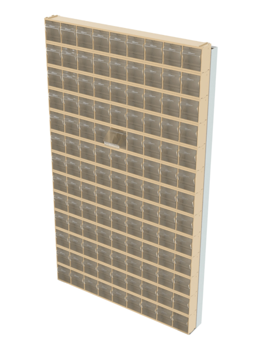 Детальное изображение Стойка бежевая настенная Стелла-техник 402-13-00-00-B (610х40х1000) - Купить