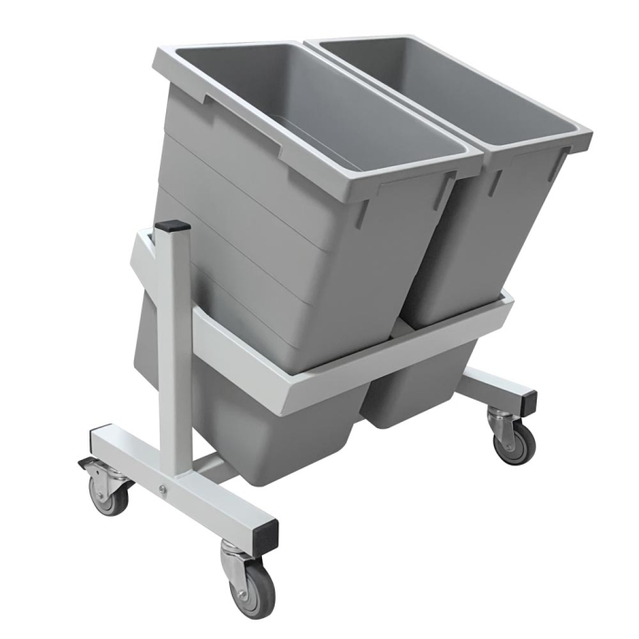 Детальное изображение Подкатная подставка держатель для 2-х контейнеров ПДК-2 - Купить