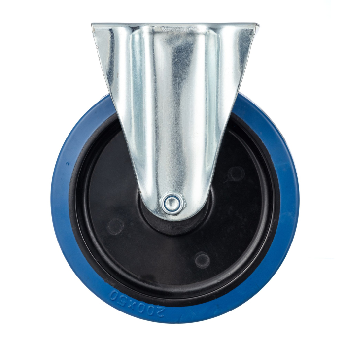 Детальное изображение Колесо Стелла-техник N48200RBLF неповоротное, d=200мм, полипропилен, эластичная резина, игольчатый подшипник, г/п=400кг - Купить