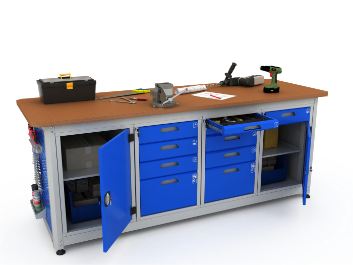 Детальное изображение Верстак четырехтумбовый COMBAT 41452.2340 - Купить