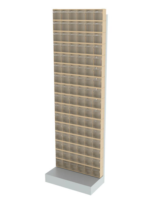 Детальное изображение Стойка бежевая напольная Стелла-техник 405-00-16-00-B (610х325х1850) - Купить