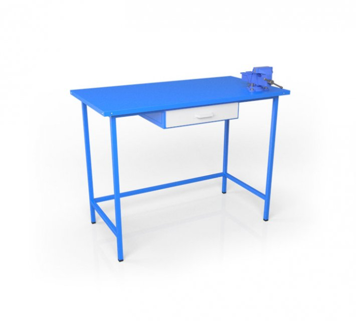 Детальное изображение Слесарный металлический стол с тисками ВСТ-12/1м - Купить