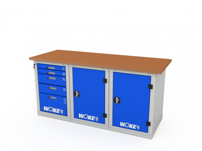 Детальное изображение Верстак трехтумбовый WOKER PRO 3511.1800 - Купить