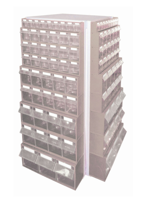 Детальное изображение Стойка бежевая напольная 4-х сторонняя Стелла-техник 430-24-20-20-B (610х610х1920) - Купить