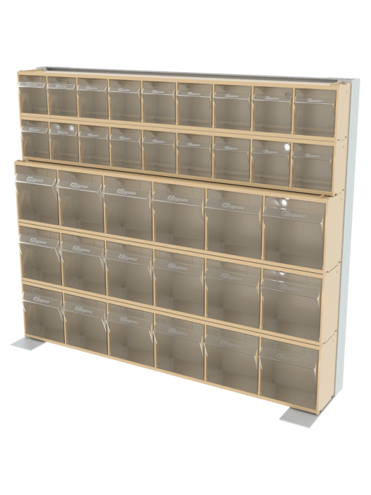 Детальное изображение Стойка бежевая настенная/настольная Стелла-техник 401-02-03-00-B (610х150х500) - Купить