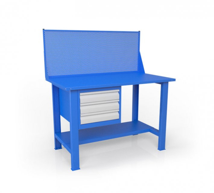 Детальное изображение Слесарный стол с защитным экраном ВСТ-Н 12/ТП3-Э4 - Купить