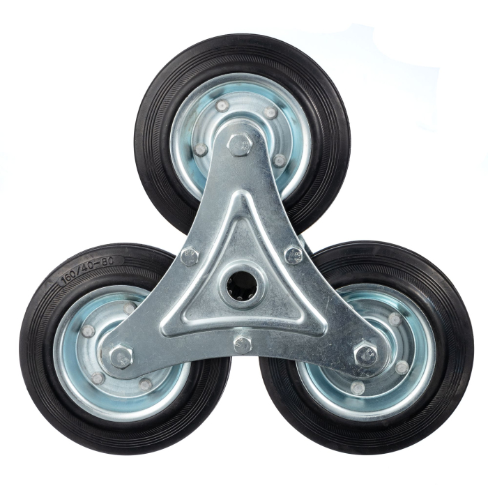 Детальное изображение Колесо Стелла-техник LW160 , d=160мм, сталь/рез, трехопорное, г/п=130кг - Купить