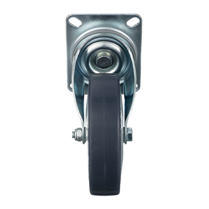 Детальное изображение Колесо Стелла-техник N48125TPR поворотное, диаметр 125мм, грузоподъемность 140кг, термопластичная серая резина, полипропилен - Купить