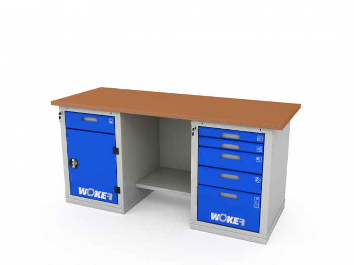 Детальное изображение Верстак двухтумбовый WOKER PRO 2205.1800 - Купить
