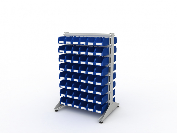 Детальное изображение Стеллаж для пластиковых лотков SORTEX двухсторонний 1500x1000x800.02 - Купить