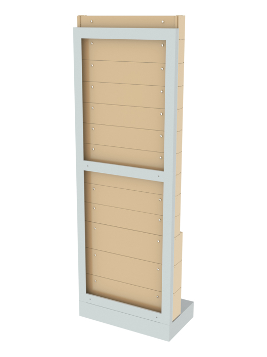 Детальное изображение Стойка бежевая напольная Стелла-техник 404-00-10-03-B (610х325х1650) - Купить