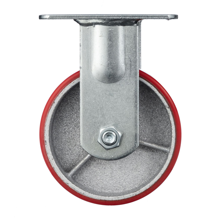 Детальное изображение Колесо Стелла-техник N29125CPUF d=125мм, чугун/полиуретан, неповоротное, игольчатый, г/п=250кг - Купить